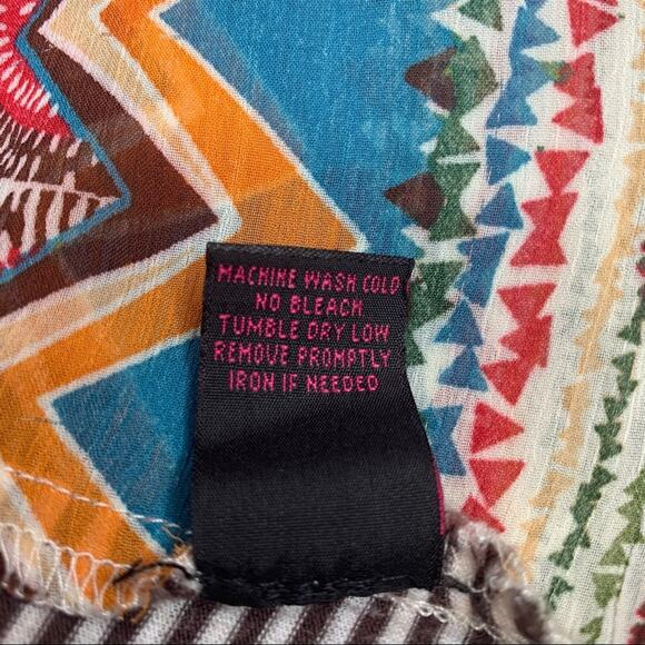 MATERIAL GIRL Women Top Size M Sleeveless Front Multicolor Strapped on B… - Picture 7 of 9